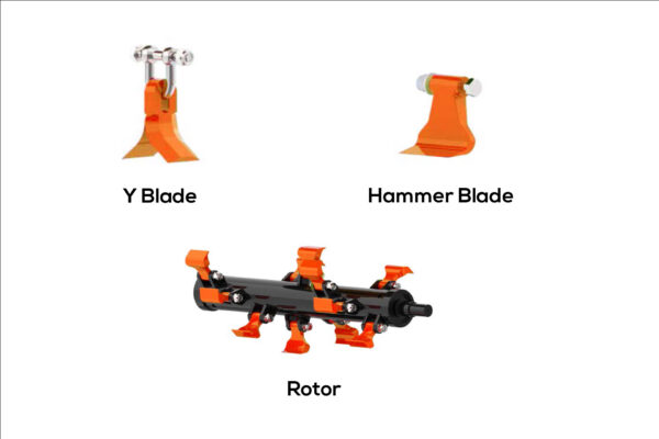 Blade options for LS3 flail mower