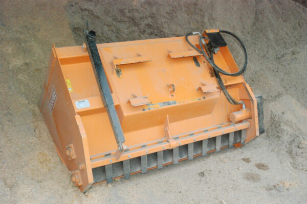 Back view of a Sawdust Spreader
