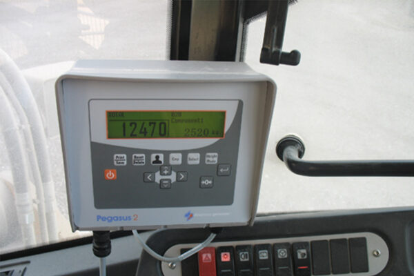 Weighting system in cab monitor