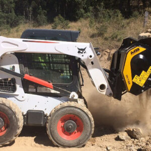 Bobcat skidsteer with MB attachment