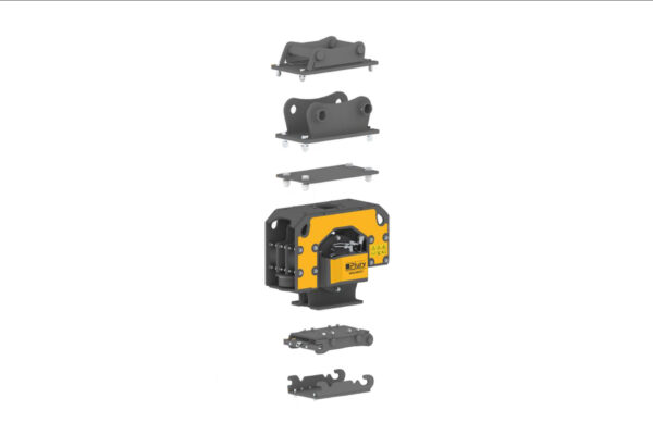 Malaguti Plury Pile driver/compaction plate hitch and coupler options