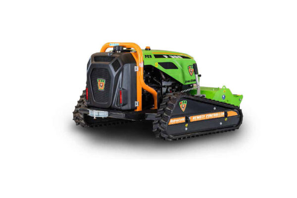MDB F300 Green Climber remote controlled tracked grass cutter from behind